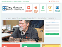 Tablet Screenshot of munsonairconditioning.com